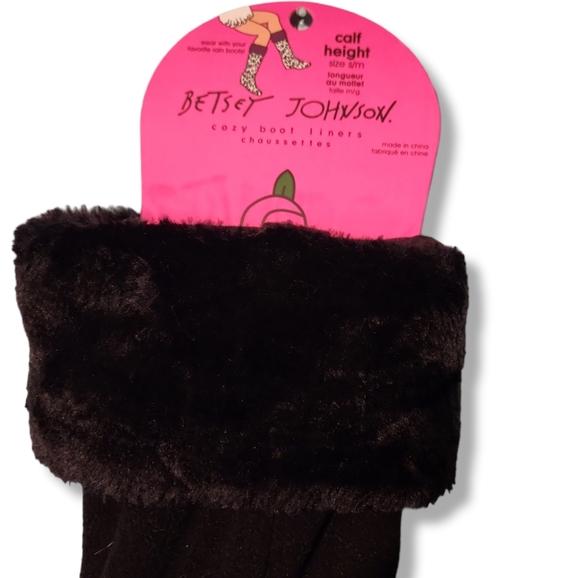 Betsey Johnson Women Calf Height Boot Liners.  Size S/M (5-7) NWT - Picture 2 of 4